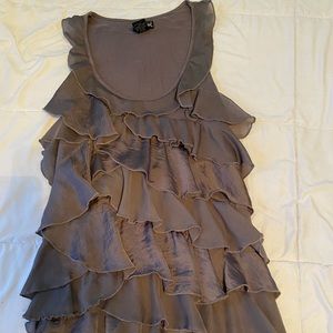 Tank top with ruffles